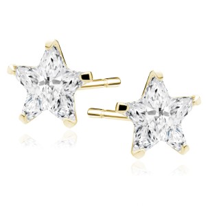 Cercei argint placati cu aur galben stelute 5 mm DiAmanti 1CS5EG_W-DIA (Argint 925‰ 0,5 g.) Cercei argint placati cu aur galben stelute 5 mm DiAmanti 1CS5EG_W-DIA (Argint 925‰ 0,5 g.)